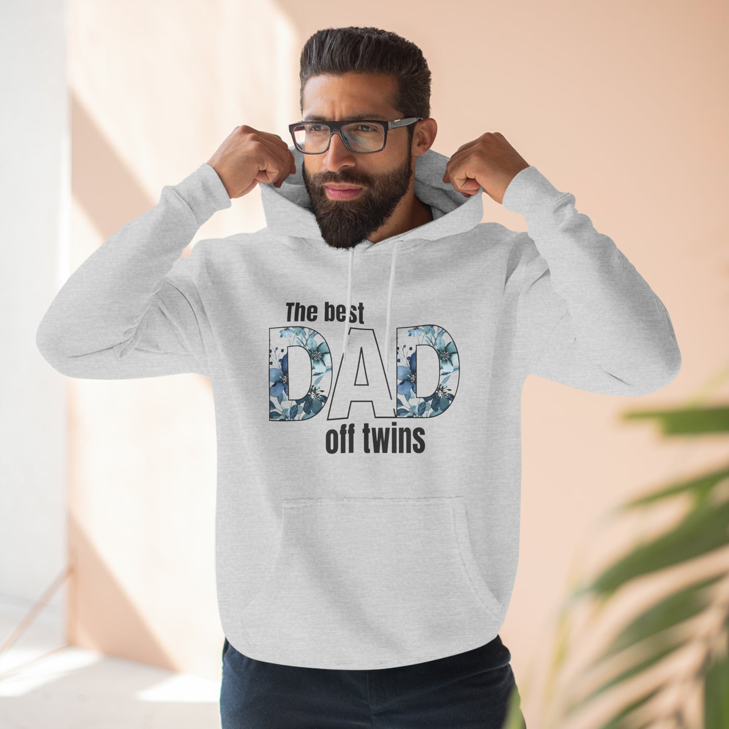 Three-Panel Fleece Hoodie