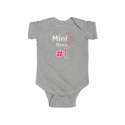 Infant Fine Jersey Bodysuit Mini boss