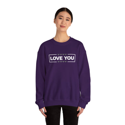 LOVE YOU sweatshirt pour femme