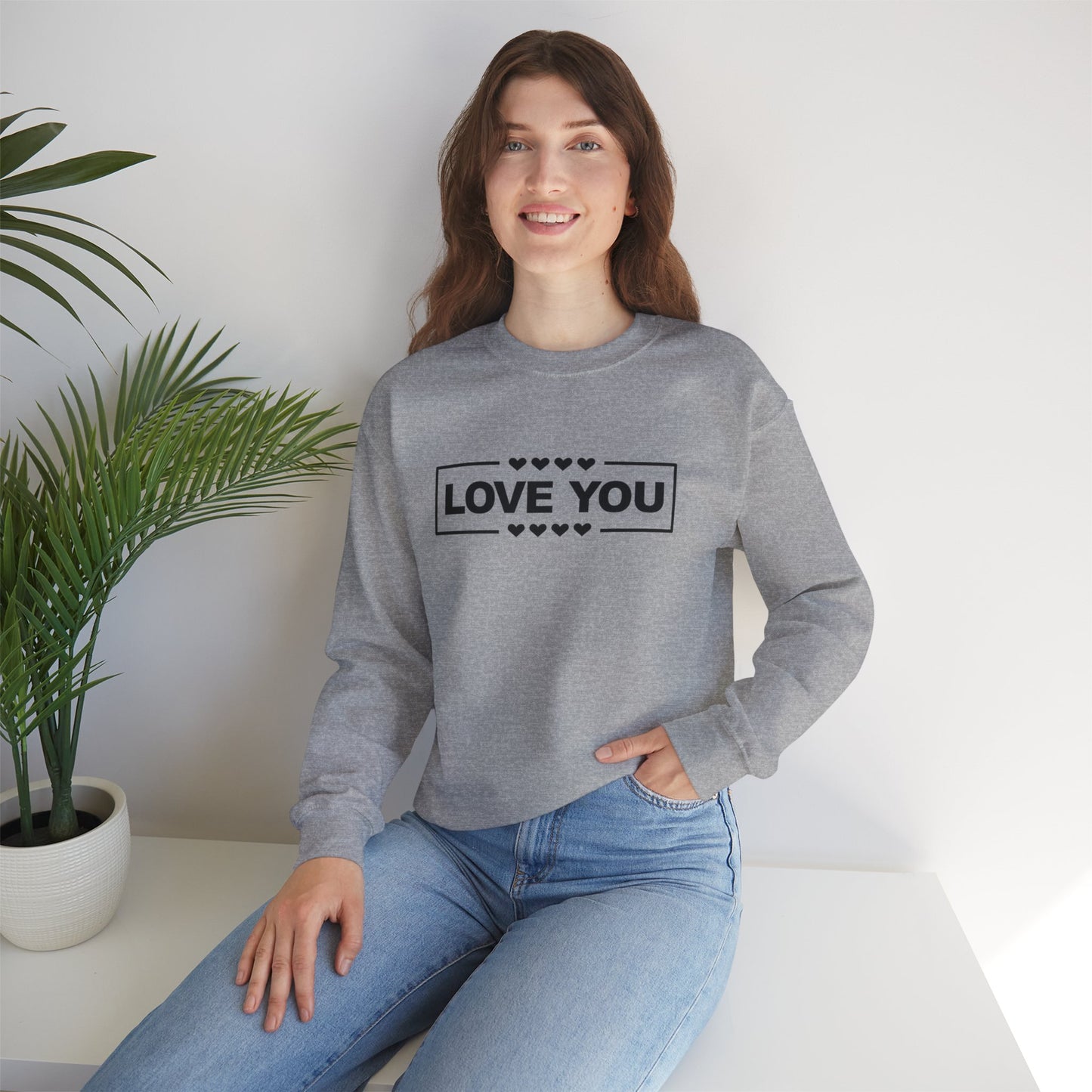 LOVE YOU sweatshirt pour femme