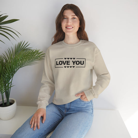 LOVE YOU sweatshirt pour femme