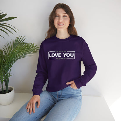 LOVE YOU sweatshirt pour femme